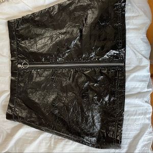 “Leather” skirt